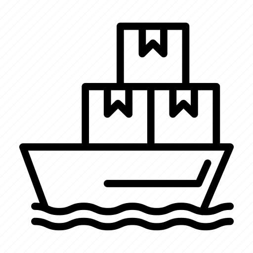 Boat, cargo, cruise, freighter, logistics, ship, shipping icon - Download on Iconfinder