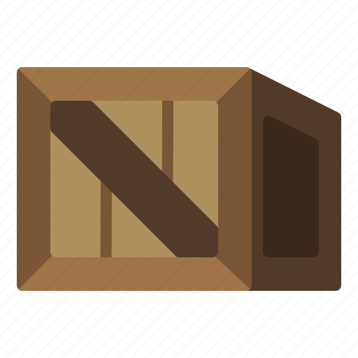 Wodden, package, logistic, shipping, courier, shipment, express icon - Download on Iconfinder