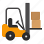 forklift, logistic, package, shipping, courier, shipment, express 