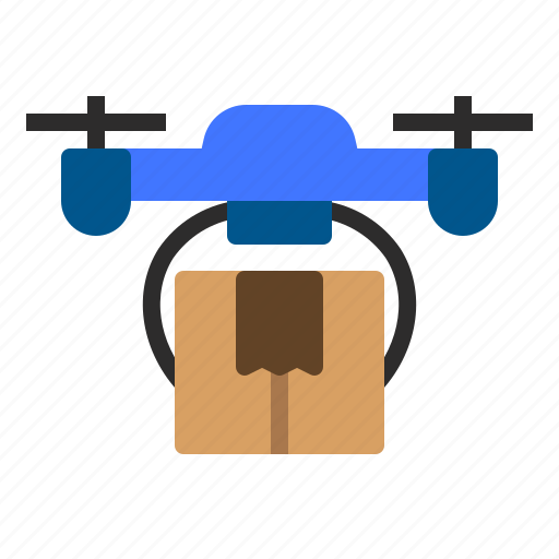 Drone, logistic, package, shipping, courier, shipment, express icon - Download on Iconfinder