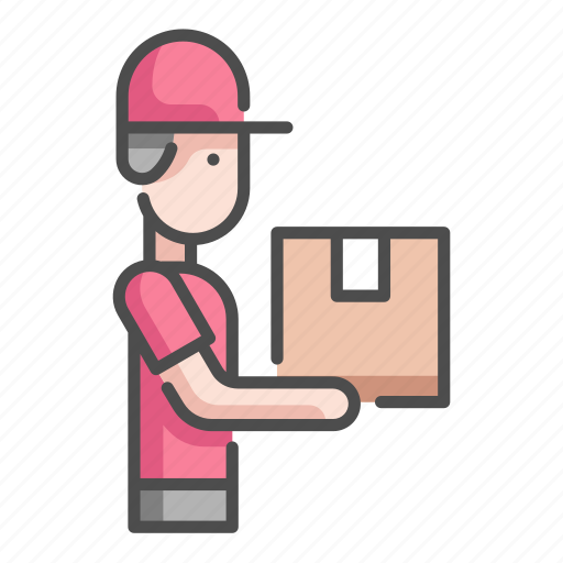 Box, delivery, logistic, man, package, people, service icon - Download on Iconfinder