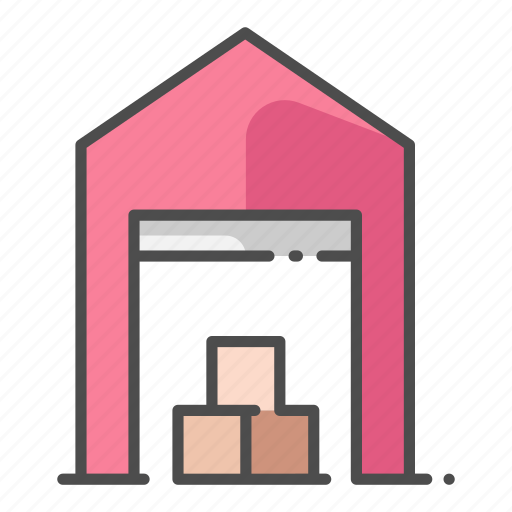 Delivery, distribution, factory, logistic, storage, storehouse, warehouse icon - Download on Iconfinder