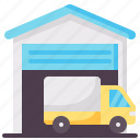 delivery, parcel, warehouse