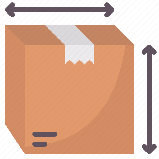Package, dimension, size, width, packaging icon - Download on Iconfinder