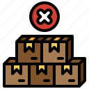 cancel, forbidden, parcel, delivery, package, box