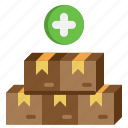 add, parcel, delivery, package, box