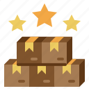 starred, favourite, parcel, delivery, package, box
