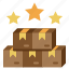 starred, favourite, parcel, delivery, package, box 