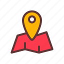 pickup, location, map, pin