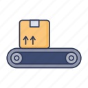 conveyor, machine, belt, box, package