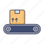 conveyor, machine, belt, box, package 
