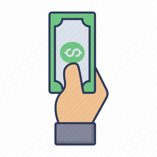 Dollar, note, cash, notes, money, hand icon - Download on Iconfinder