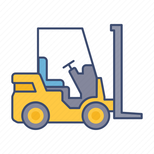Lifter, machine, cargo, truck, vehicle, weightlifter, automobile icon - Download on Iconfinder