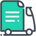 bus, cargo, delivery, document, logistics, parcel, service