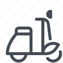 cargo, courier, delivery, logistics, parcel, scooter, service