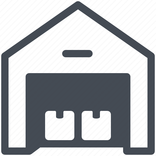 Boxes, garage, hangar, logistics, warehouse icon - Download on Iconfinder
