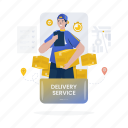 delivery service, shipping, report, courier, order, package, cheklist, shipment, business 