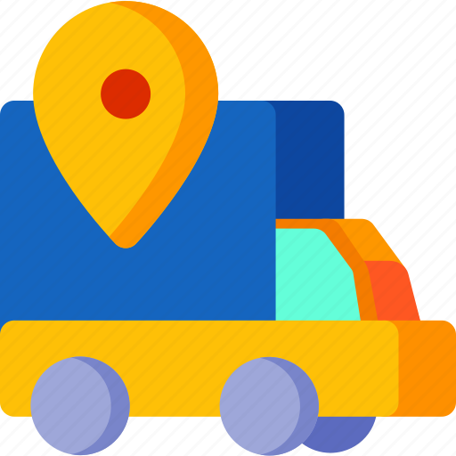 Location, truck, delivery, marker, navigation, pointer icon - Download on Iconfinder