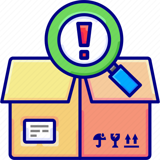 Box, delivery, entered, goods, items, vektoryland icon - Download on Iconfinder