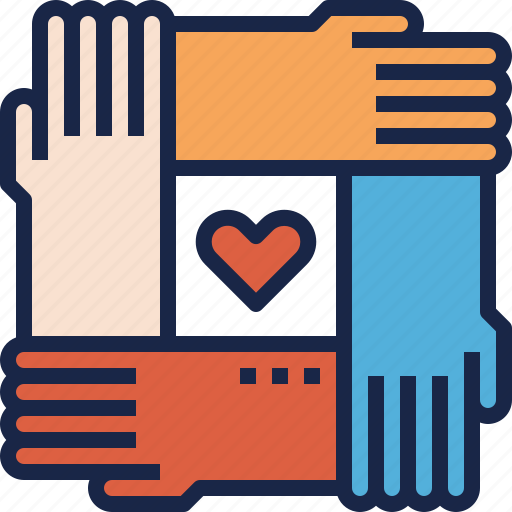 Hand, charity, public, cooperate, democracy, teamwork icon - Download on Iconfinder