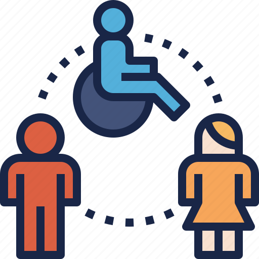 Man, rights, equality, people, disabled, fairness, woman icon - Download on Iconfinder