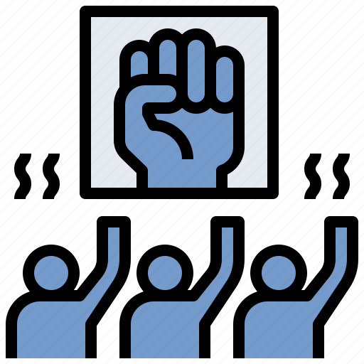 Demonstrate, power, protest, resistance, revolution icon - Download on Iconfinder