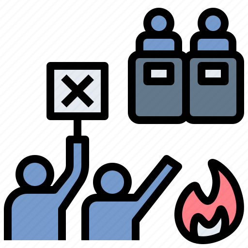 Demonstrate, fight, protest, riot, strike icon - Download on Iconfinder