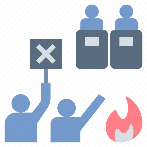 Demonstrate, fight, protest, riot, strike icon - Download on Iconfinder