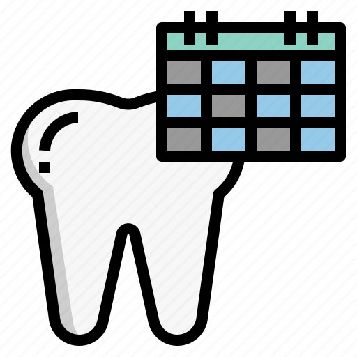 Dental calendar, appointment, schedule, reminder, check up icon - Download on Iconfinder