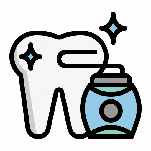 Dental floss, floss, hygiene, teeth, dentistry icon - Download on Iconfinder