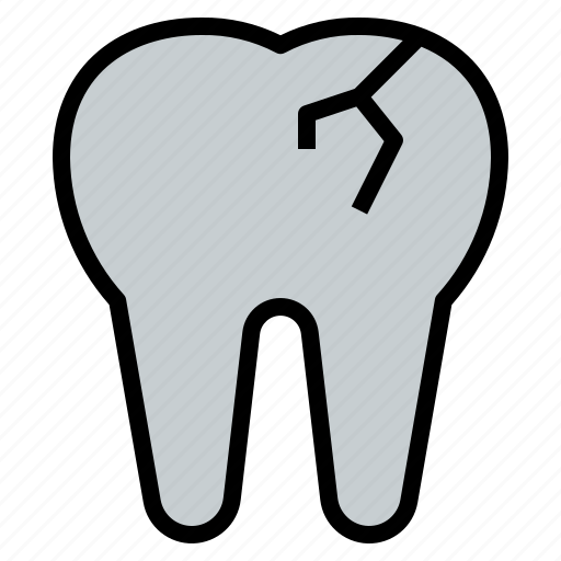 Broken, tooth, dental, teeth, dentist icon - Download on Iconfinder