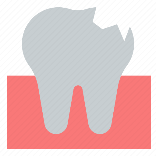 Broken, tooth, dental, teeth, dentist, care icon - Download on Iconfinder