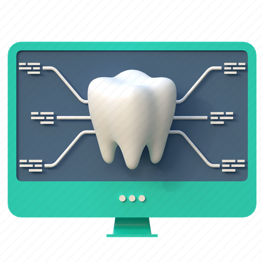 Dental, care, monitoring, illustration, 3d cartoon, isolated, healthcare 3D illustration - Download on Iconfinder