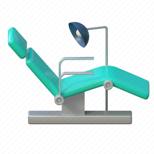 Dental, clinic, bed, illustration, 3d cartoon, isolated, healthcare 3D illustration - Download on Iconfinder