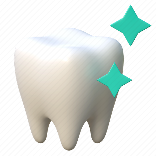 Healthy, teeth, dental, illustration, 3d cartoon, isolated, healthcare 3D illustration - Download on Iconfinder