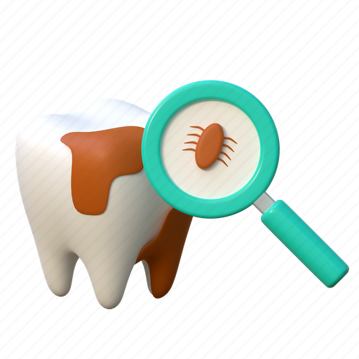 Tooth, examination, illustration, 3d cartoon, isolated, healthcare, teeth 3D illustration - Download on Iconfinder