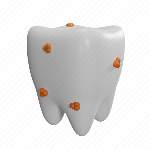 Dirty, tooth, dentist, dental, health, medical, clean 3D illustration - Download on Iconfinder