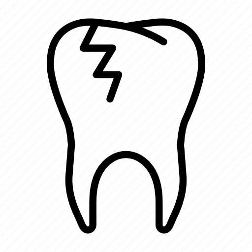 Broken, caries, damaged, decay, dental, tooth icon - Download on Iconfinder