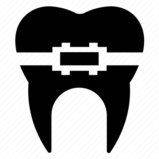 Tooth, brace, braces, dental, aligners, teeth icon - Download on Iconfinder