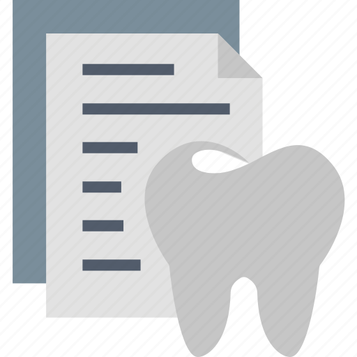 Dental, records, dantistry, data, document, history, tooth icon - Download on Iconfinder