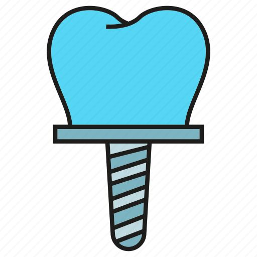 Care, dental, dental implant, prosthesis, tooth icon - Download on Iconfinder