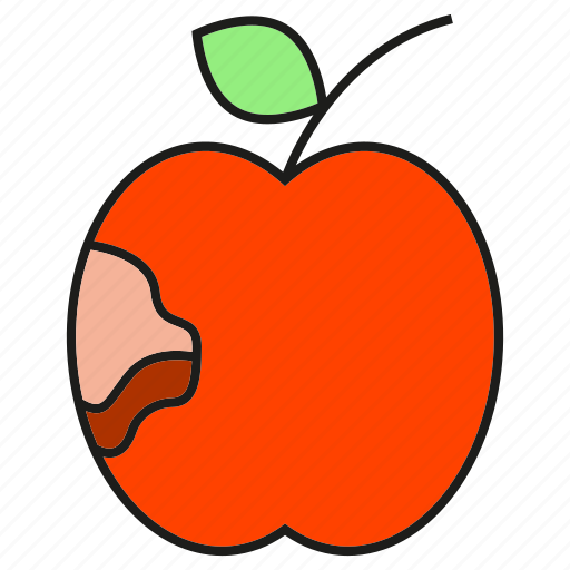 Apple, caries, decayed tooth, fruit icon - Download on Iconfinder