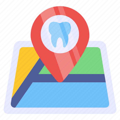 Dentist location, direction, gps, navigation, geolocation icon - Download on Iconfinder
