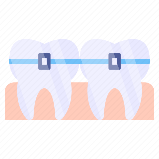 Dental braces, tooth braces, stomatology, dentistry, orthodontist icon - Download on Iconfinder