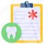 dental checklist, list, todo list, agenda list, worksheet 