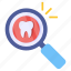 search tooth, find tooth, tooth analysis, dental research, dental analysis 