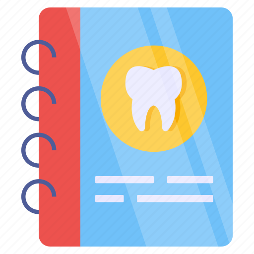 Dentist book, booklet, handbook, guidebook, textbook icon - Download on Iconfinder