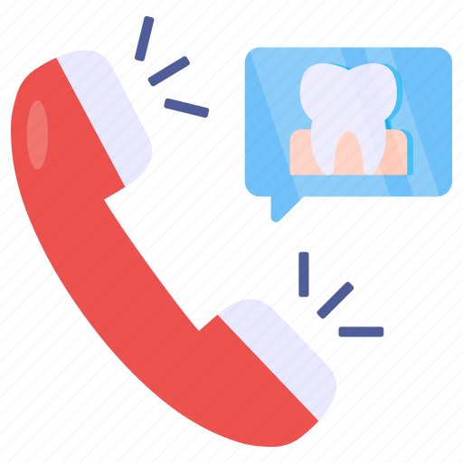 Dental call, telecommunication, medical call, phone call, emergency call icon - Download on Iconfinder