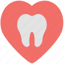 dental heart, dentist, heart, heart shape, like sign