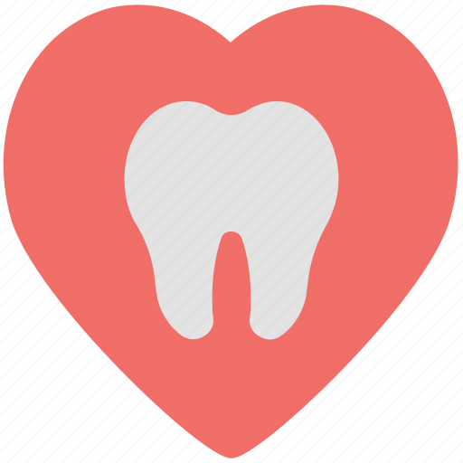 Dental heart, dentist, heart, heart shape, like sign icon - Download on Iconfinder